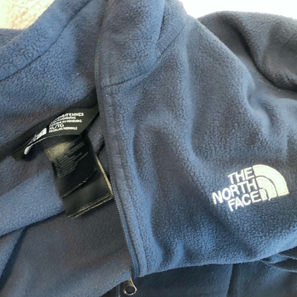 {The North Face} Fleece Quarter Zip Blue XL - Picture 4 of 6